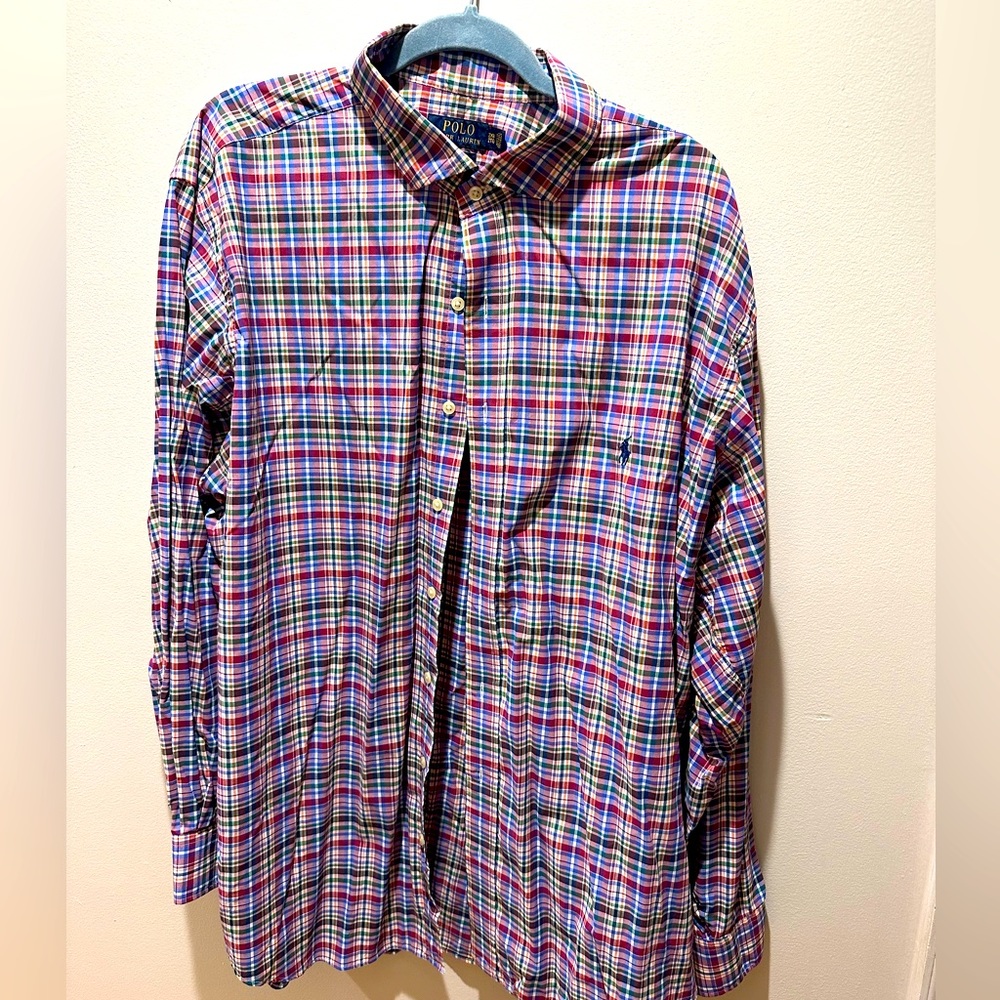 Ralph Lauren Performance Button Down - Red Size 2XB